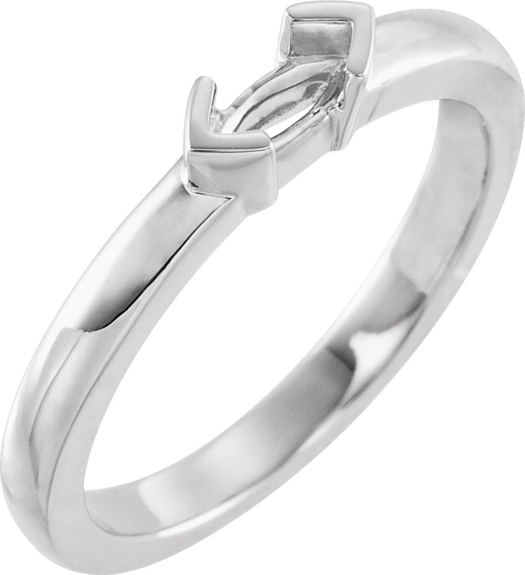14K Rose Gold 1/6 CT Natural Diamond Family Stackable Ring