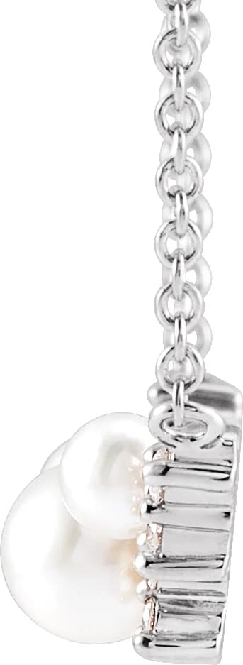 Accented Pearl Necklace, view 3
