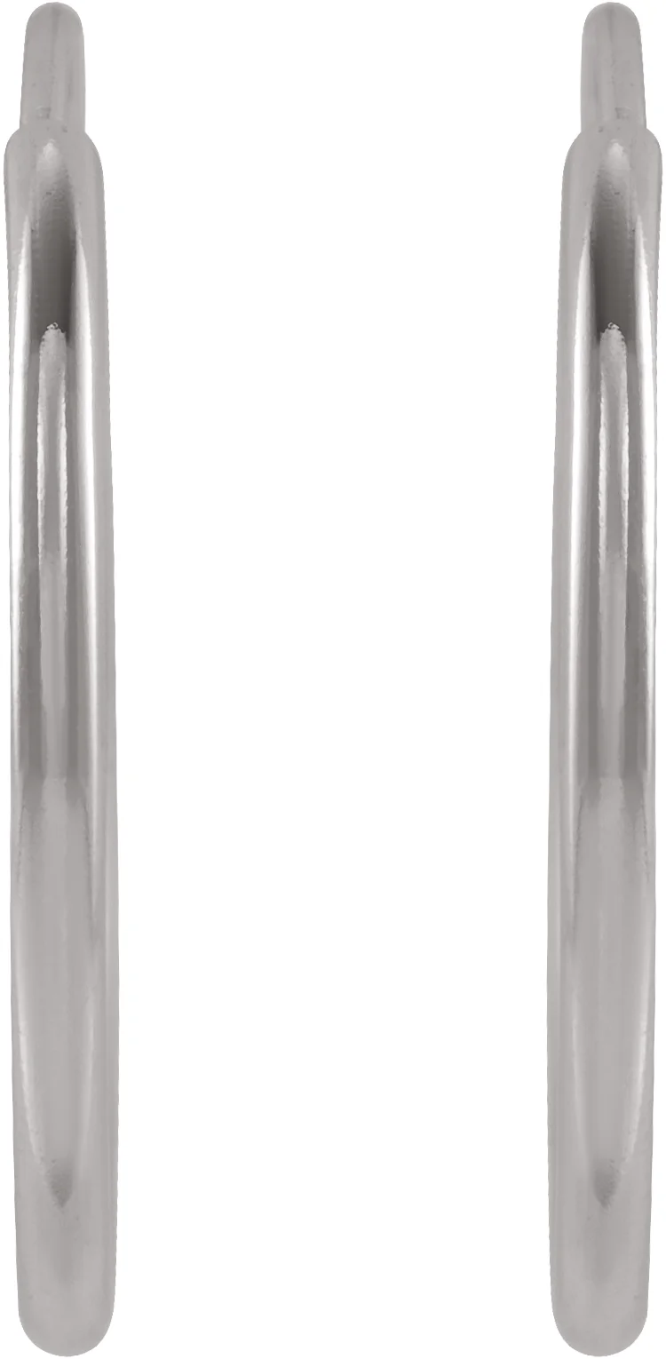 Flexible Endless Tube Hoop Earrings, view 3