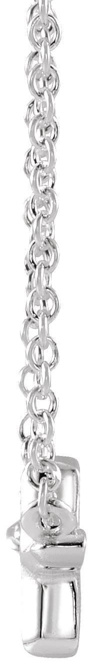Sideways Cross Necklace or Center view 2