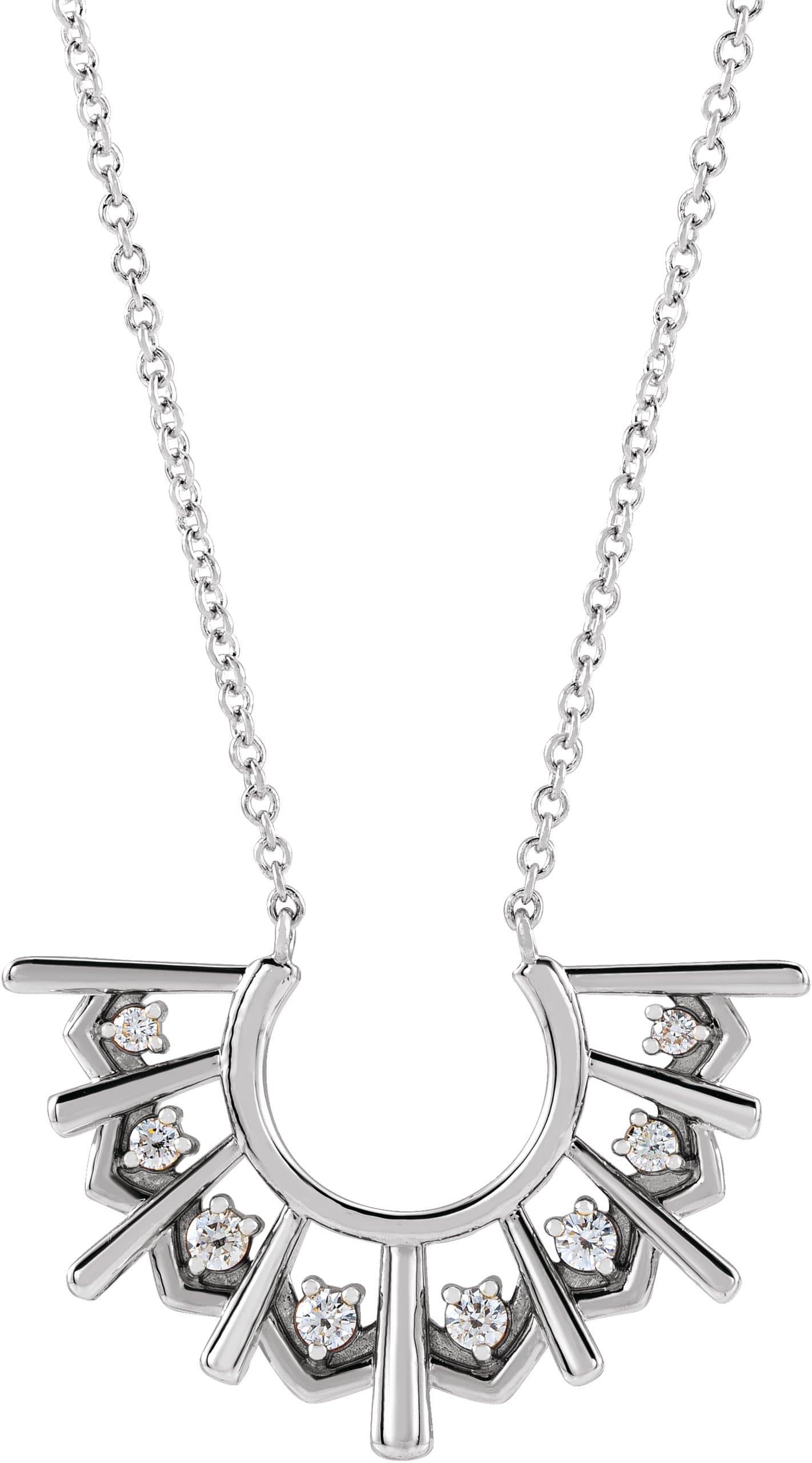 Fan Necklace or Center view 1