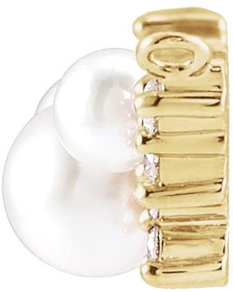 Accented Pearl Necklace or Center view 2