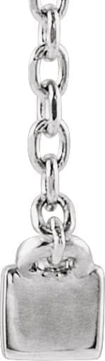Baguette Bar Necklace or Center view 2