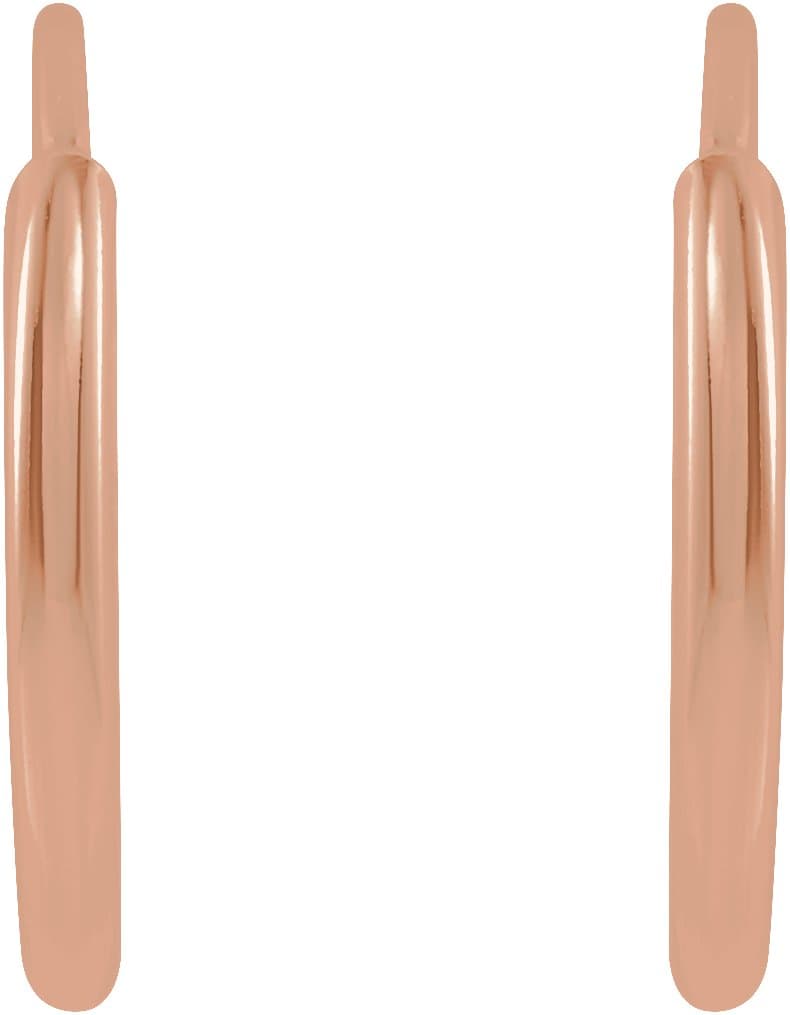 Flexible Endless Tube Hoop Earrings view 2