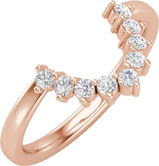 14K Yellow 1/3 CTW Natural Diamond Matching Band