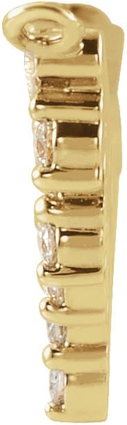 Accented Bar Necklace or Center view 2