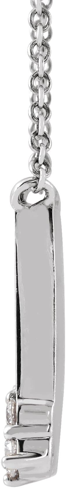 Engravable Necklace or Center view 2