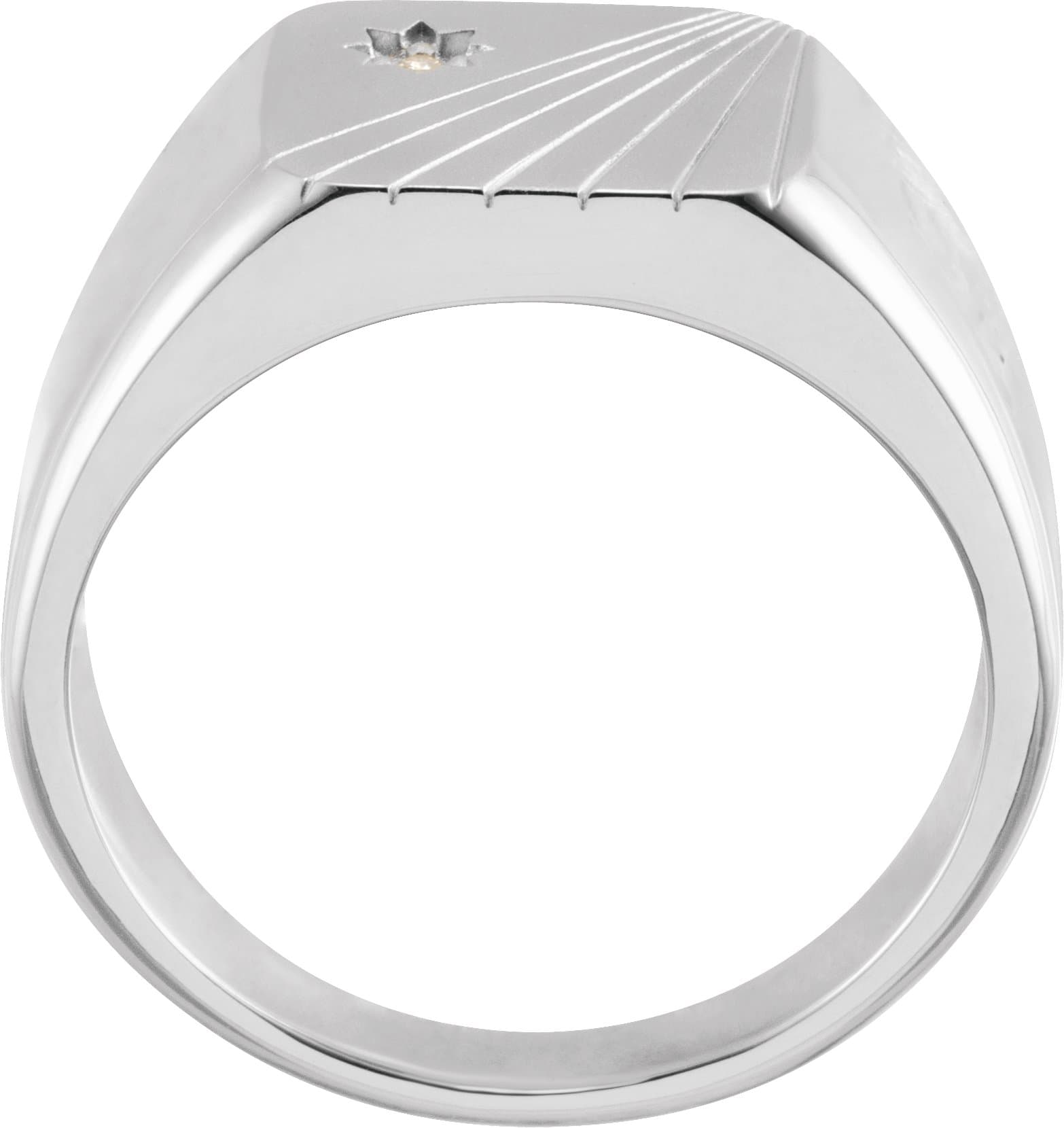 Rectangle Signet Ring view 2