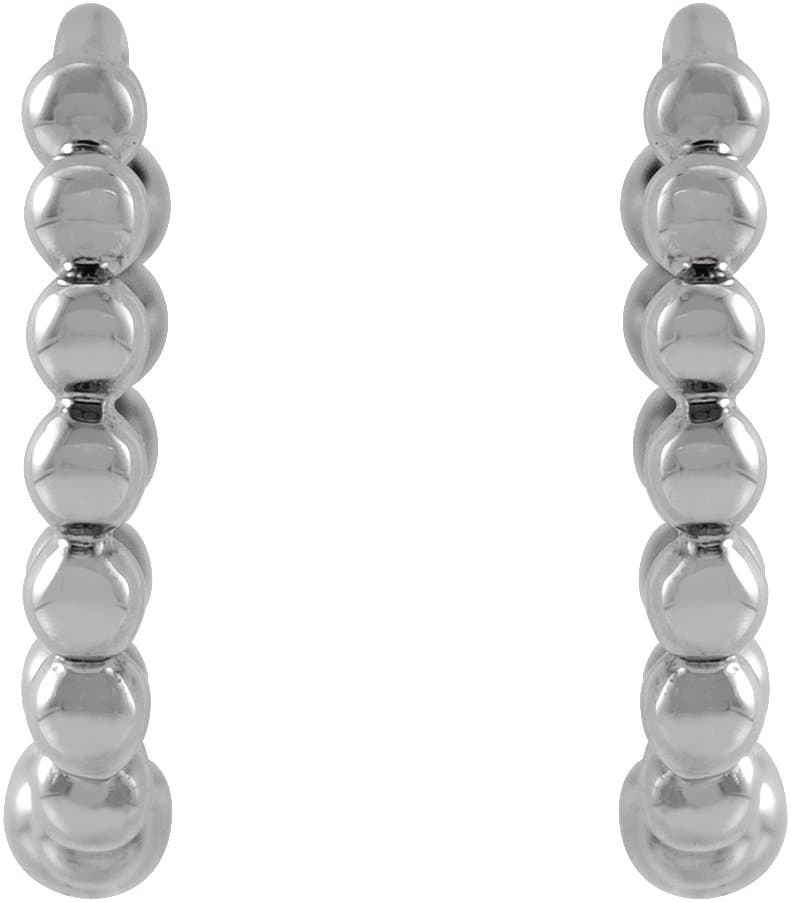 Beaded Hoop Earrings view 2