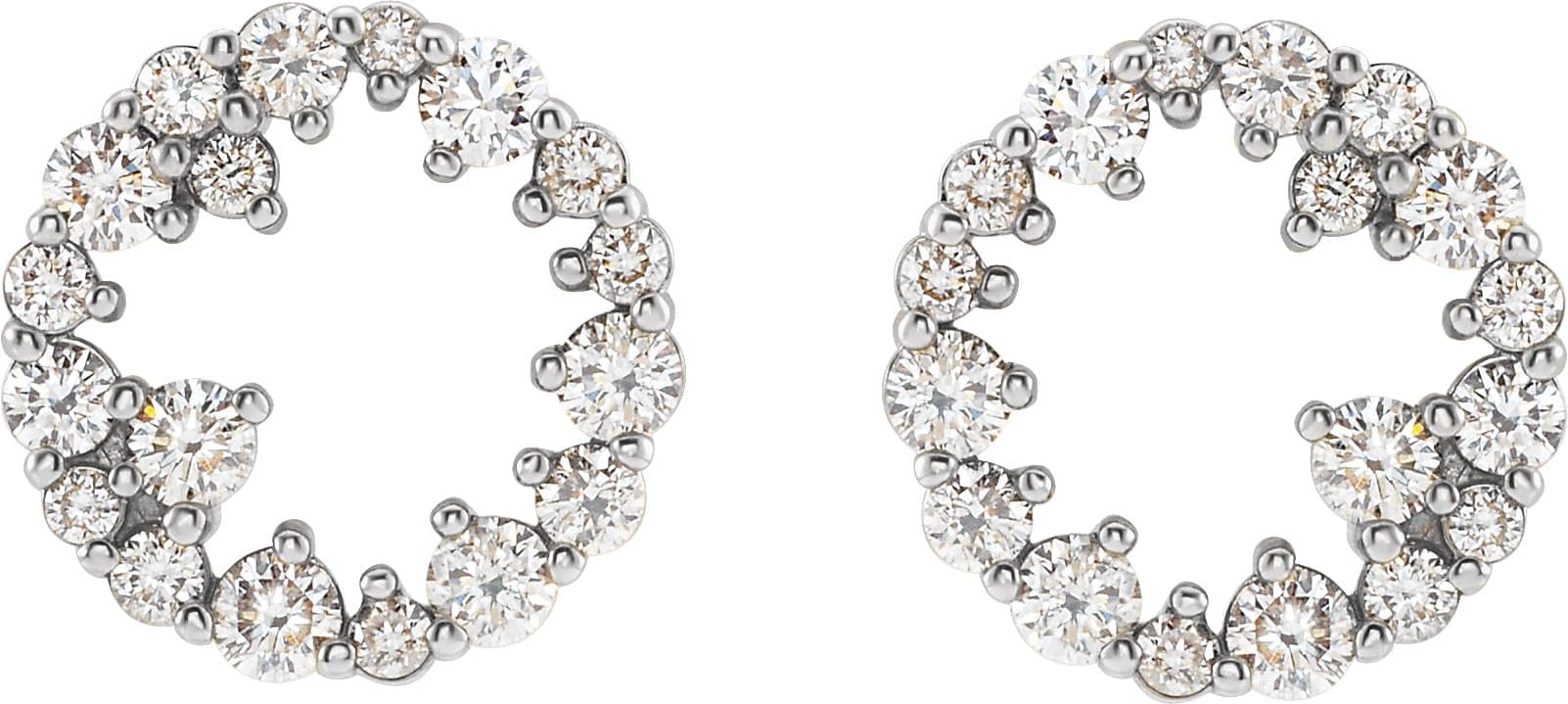 Accented Circle Earrings view 2