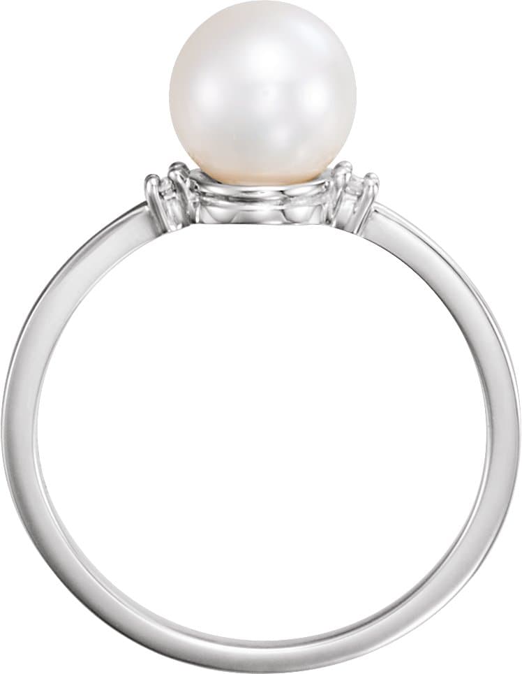 Accented Pearl Ring view 2