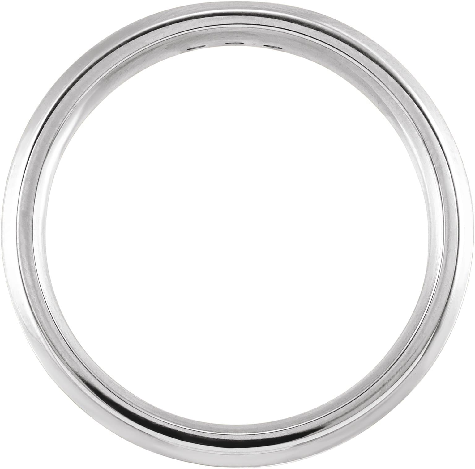 3-Stone Beveled Edge Band view 2