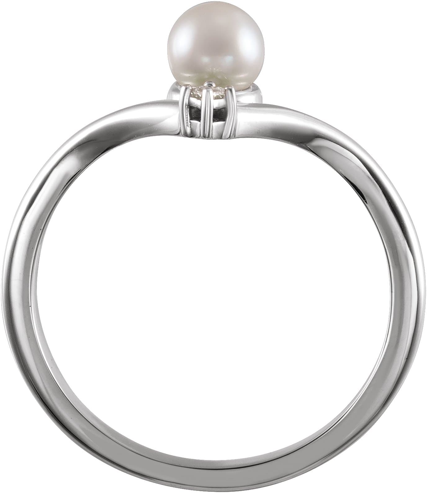 Accented Pearl Ring view 2