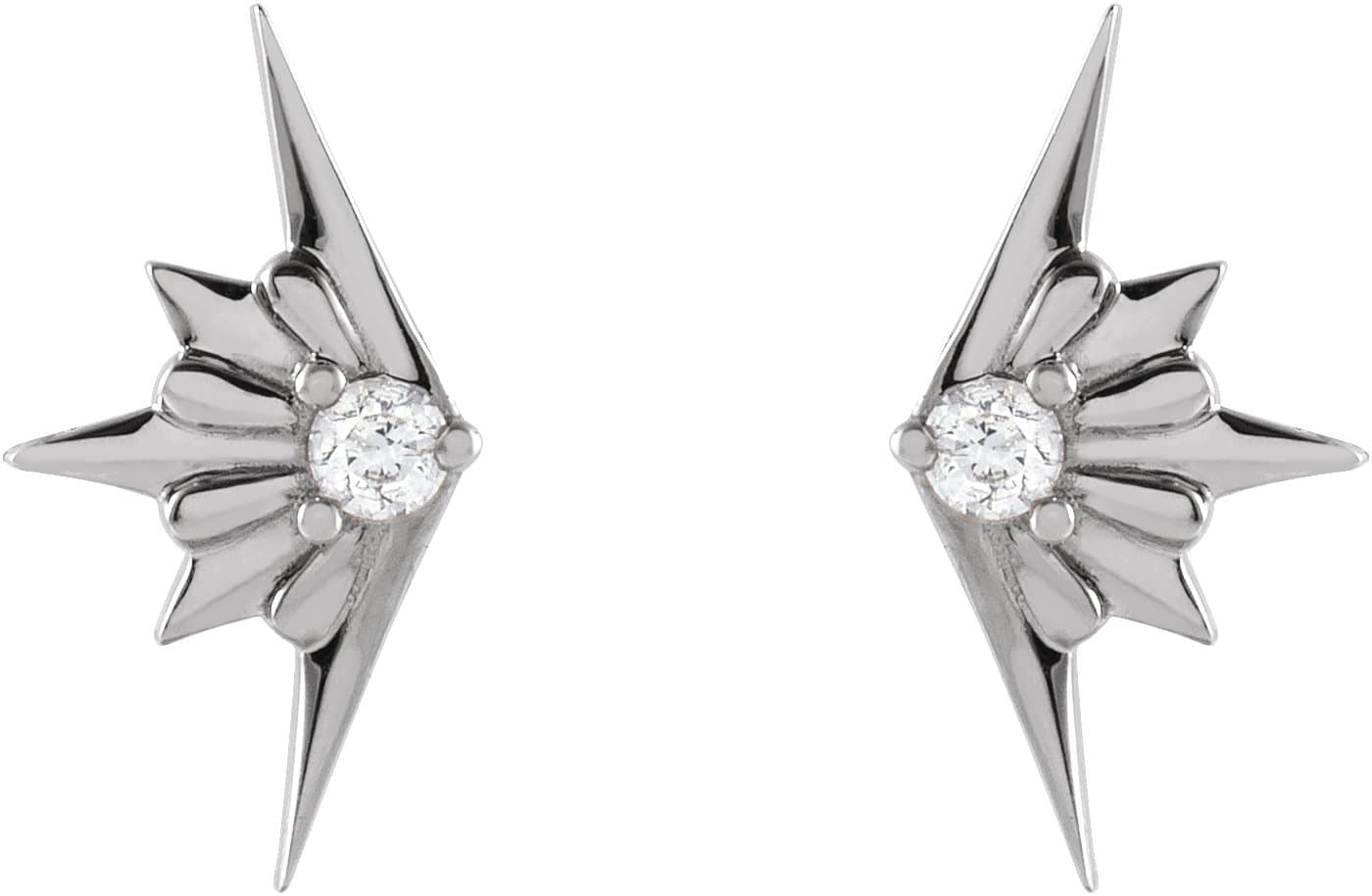 Accented Starburst Earrings view 2