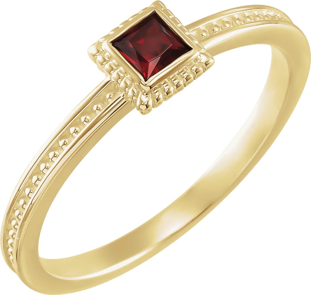 14K Rose 1/6 CTW Natural Diamond Family Stackable Ring