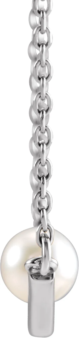 Pearl V Necklace, view 3
