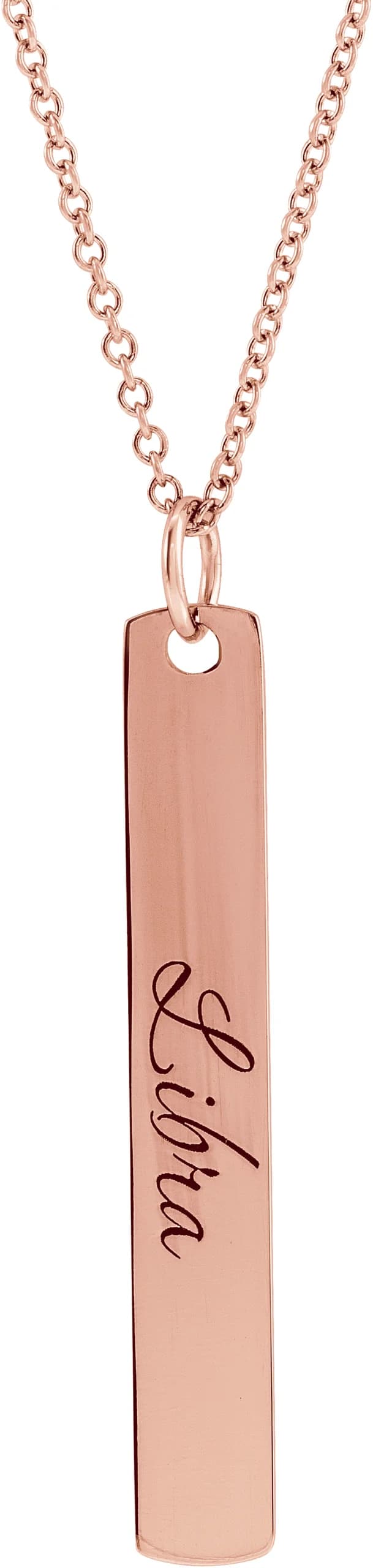 Engravable Bar Necklace, view 4