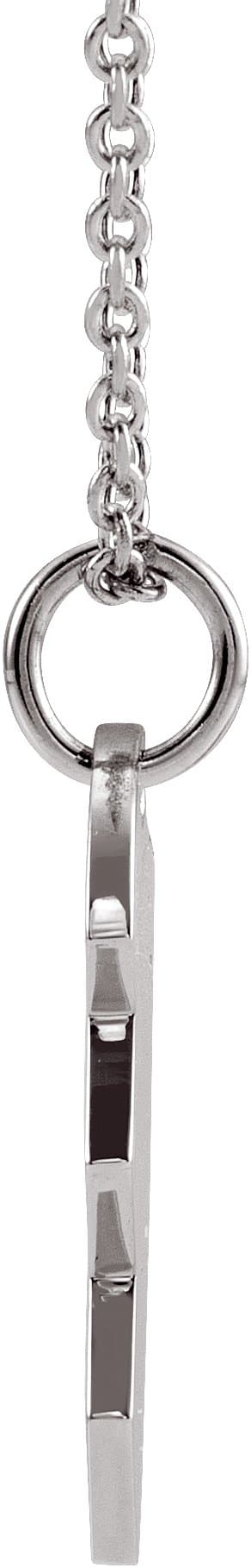 Engravable Broken Heart Necklace or Pendant view 2