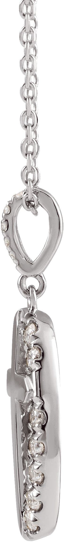 Halo-Style Cross Necklace or Pendant view 2