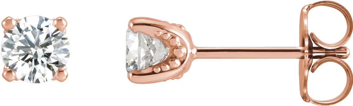 Sterling Silver 1/3 CTW Natural Diamond Stud Earrings