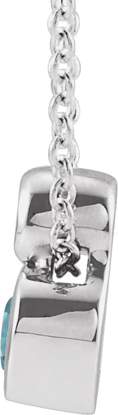 Bezel-Set Necklace, view 3