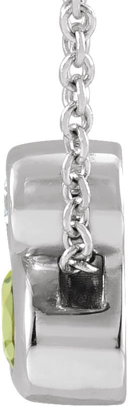 Bezel-Set Necklace or Slide Pendant view 2