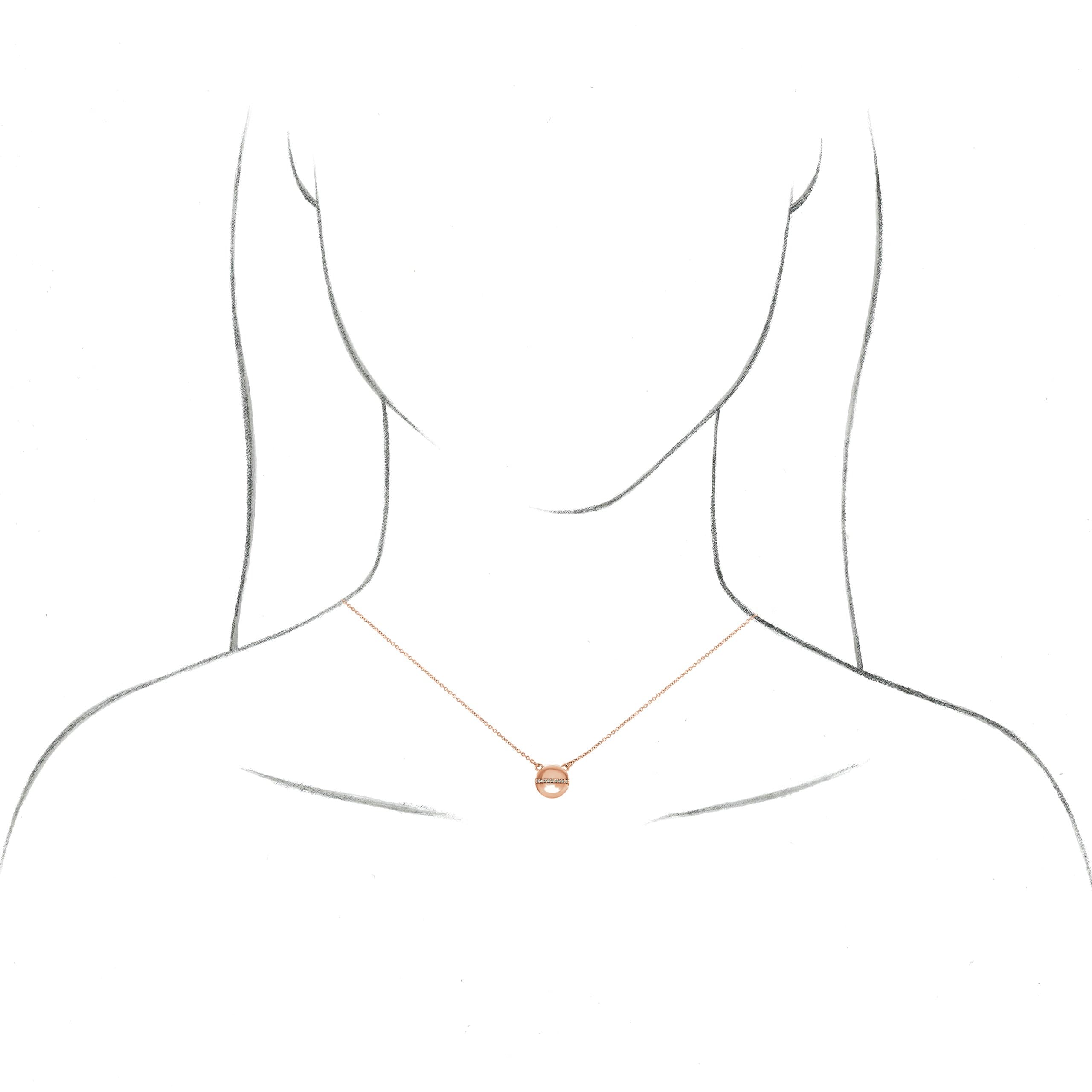 Circle Necklace or Center view 3