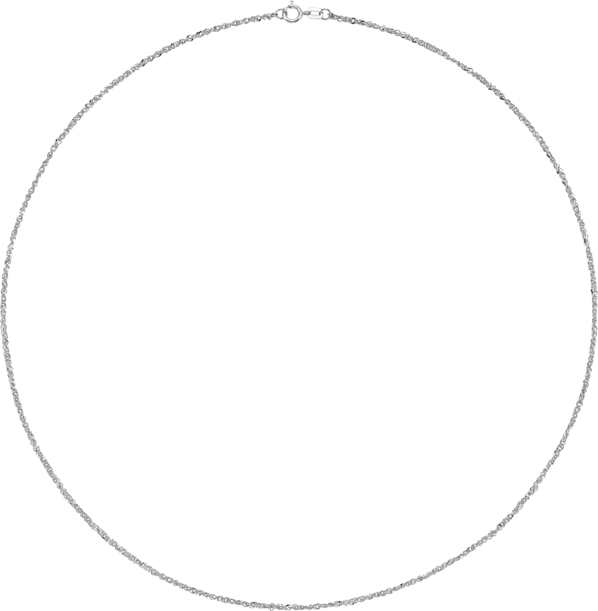 1.7 mm Diamond-Cut Singapore Chain — view 3