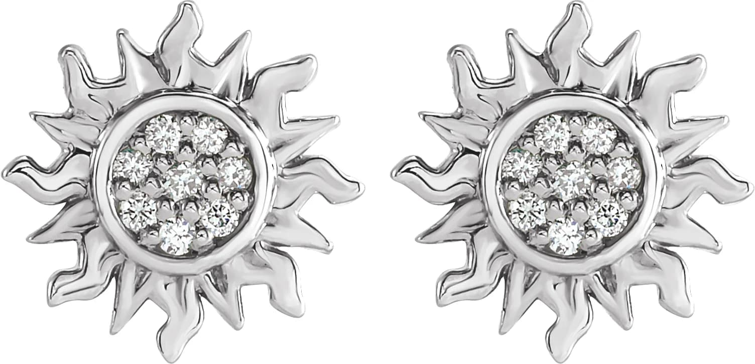 Sun Earrings, view 3