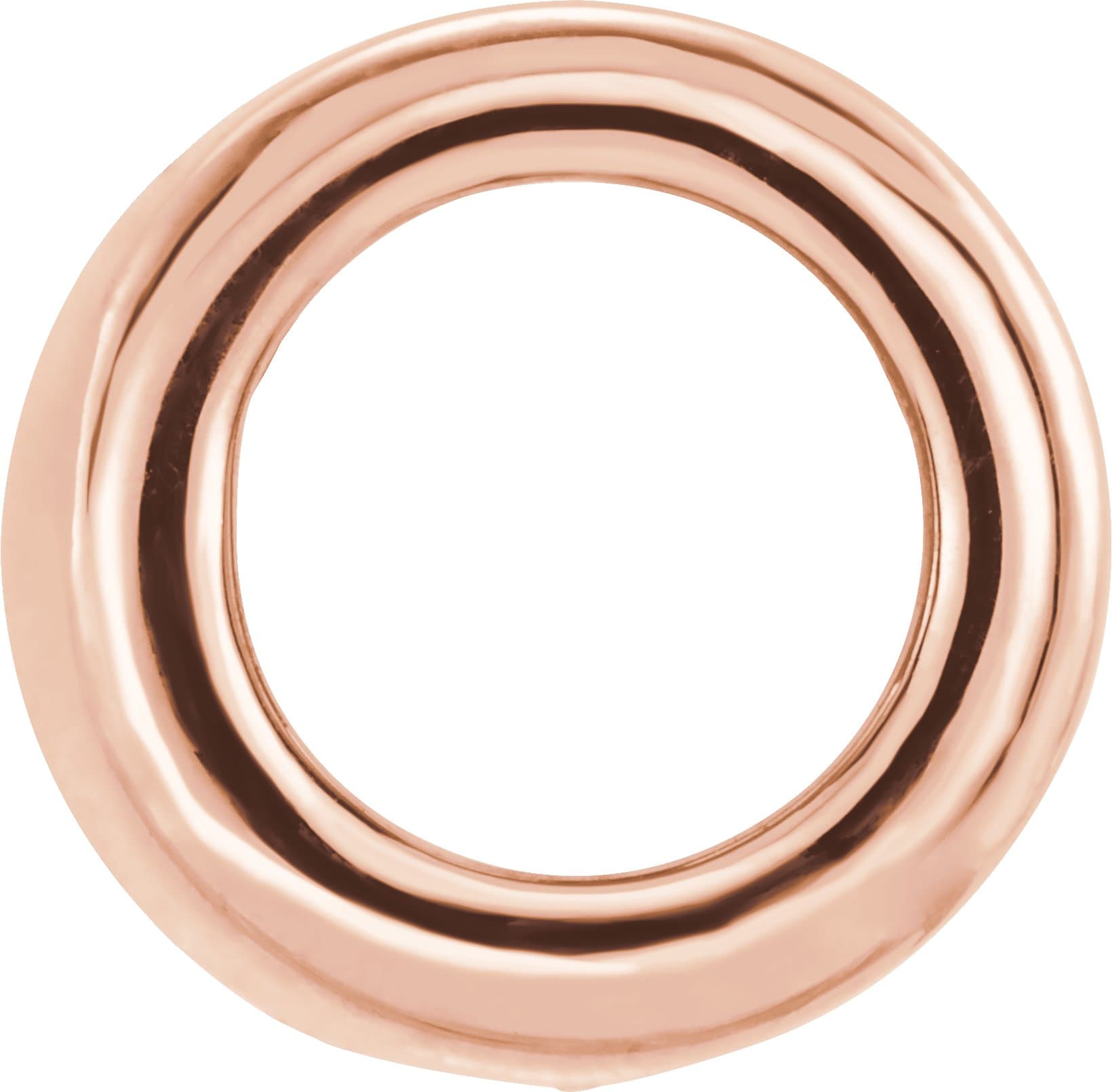 14K Rose Gold Solitaire Slide Pendant Mounting 4mm :: 1/4 CT Pendant
