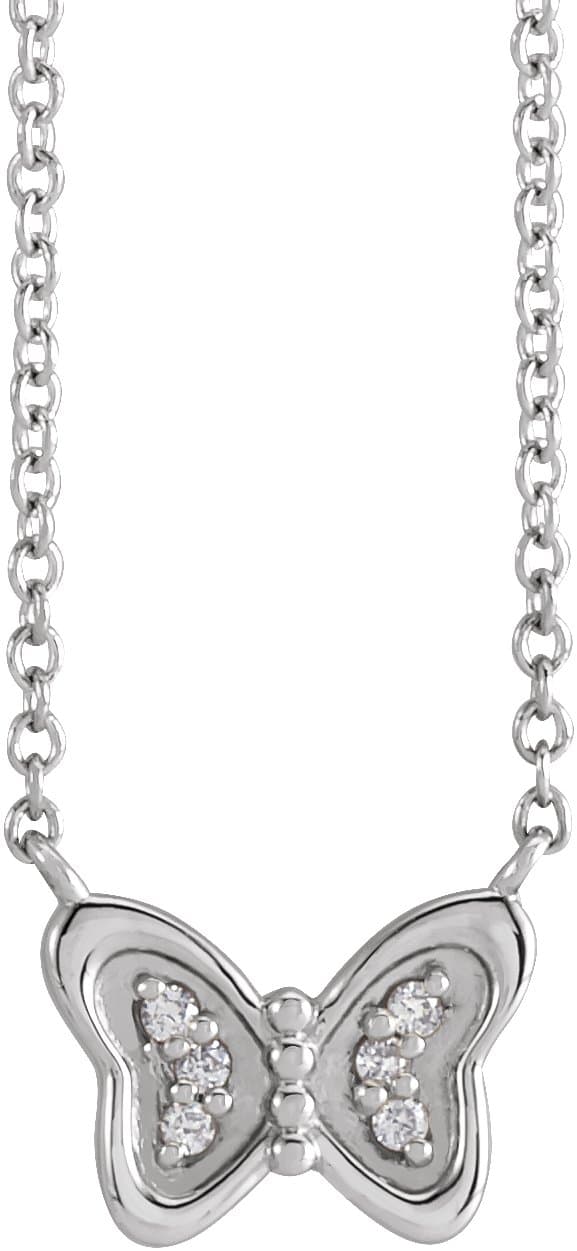 Butterfly Necklace or Center view 1