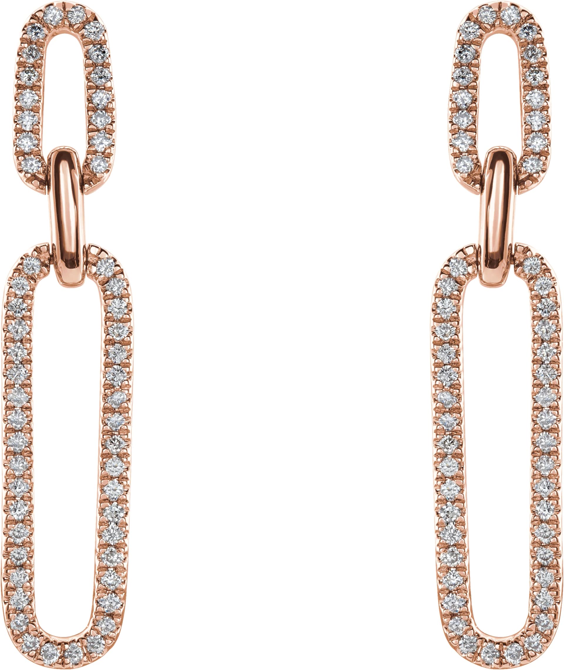 Link Accented Earrings, view 3