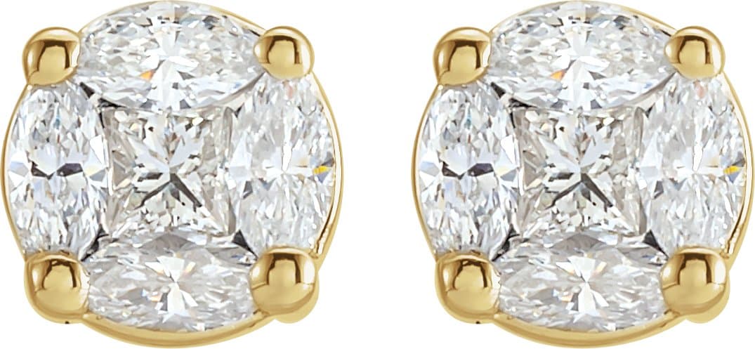 Cluster Earrings view 2