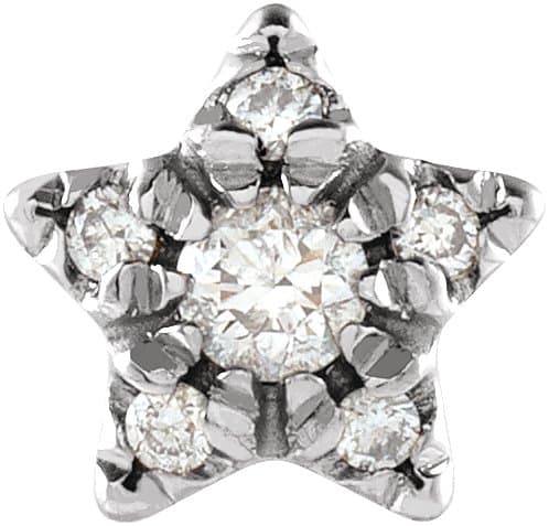 14K Rose .05 CTW Natural Diamond Star Single Earring