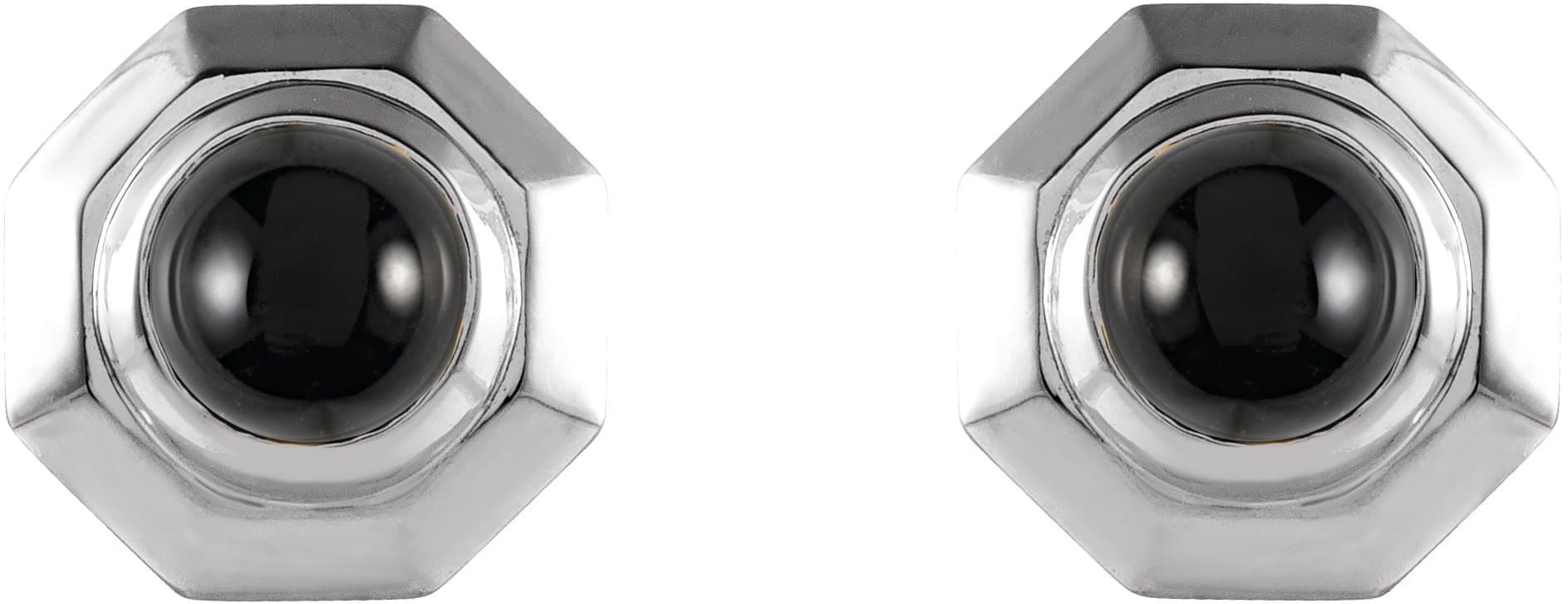 Geometric Cabochon Earrings view 2