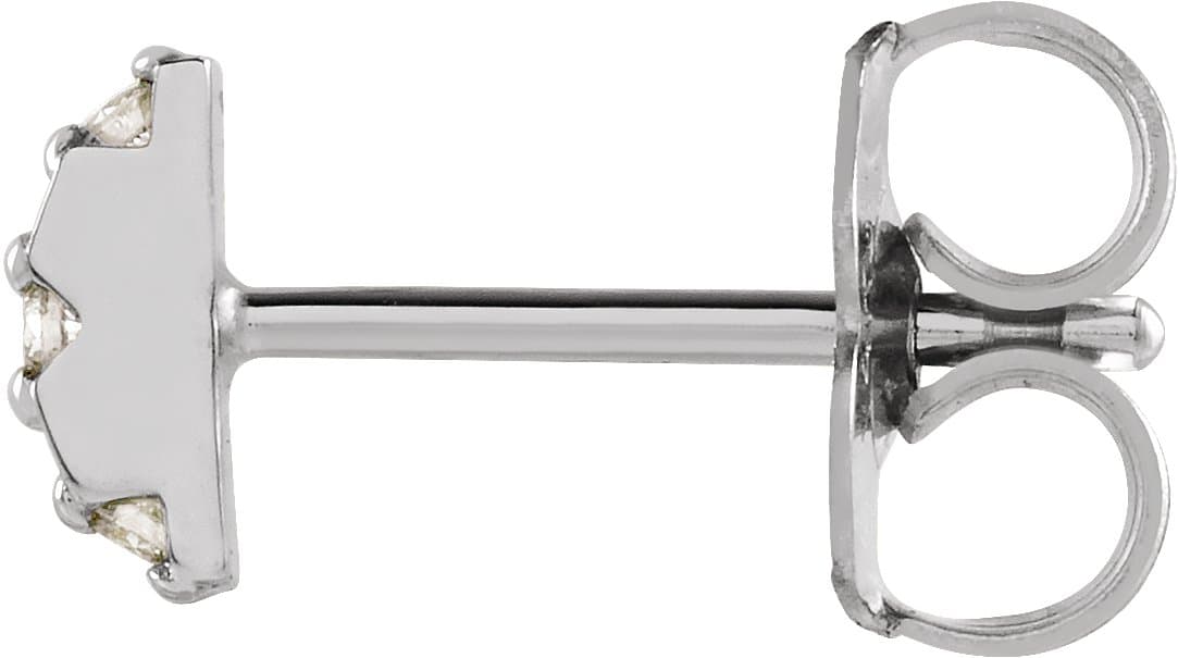 14K Rose .02 CTW Natural Diamond Earring