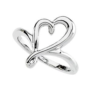 10K Yellow Heart Ring