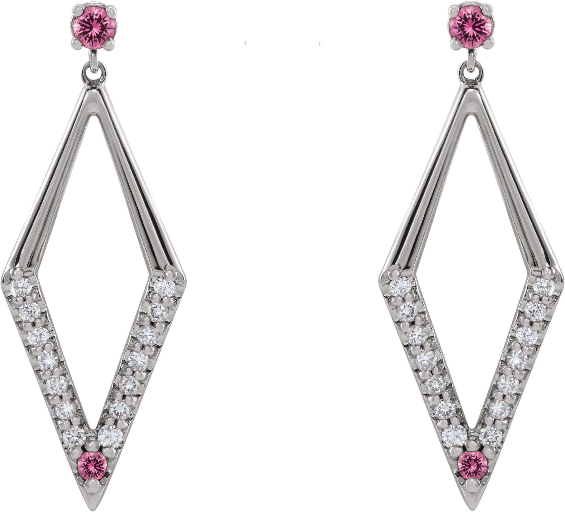 Accented Geometric Earrings view 2