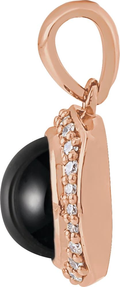 Cabochon Halo-Style Necklace or Pendant view 2