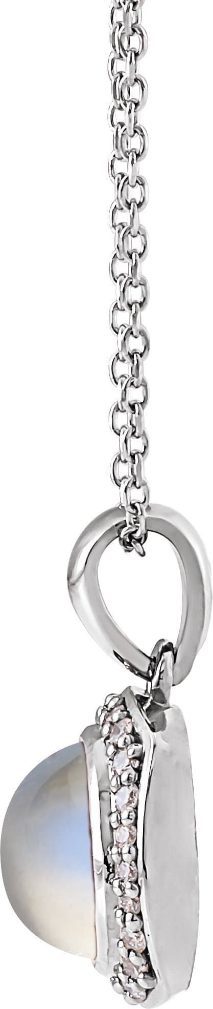 Cabochon Halo-Style Necklace or Pendant view 2
