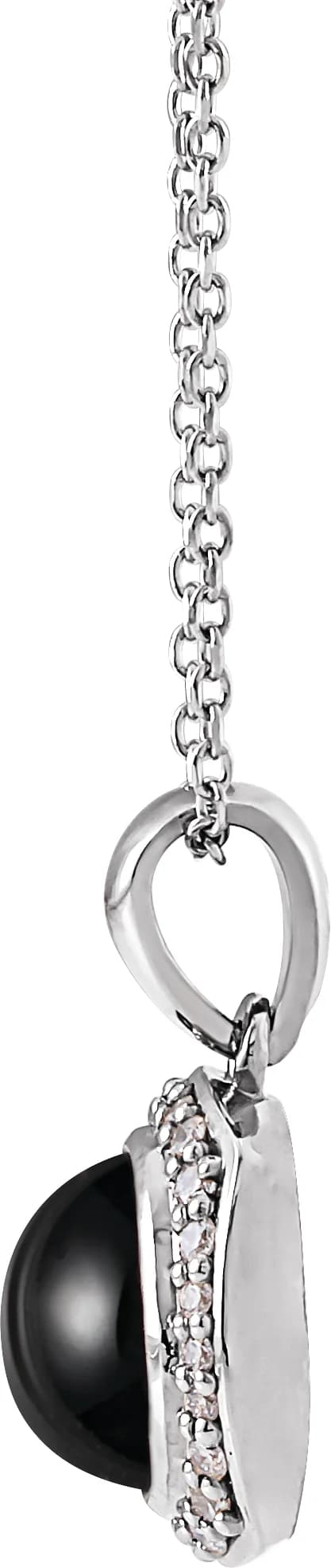 Cabochon Halo-Style Necklace, view 3