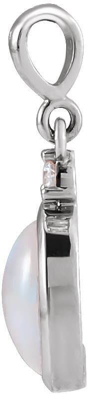 Cabochon Bezel-Set Necklace or Pendant view 2