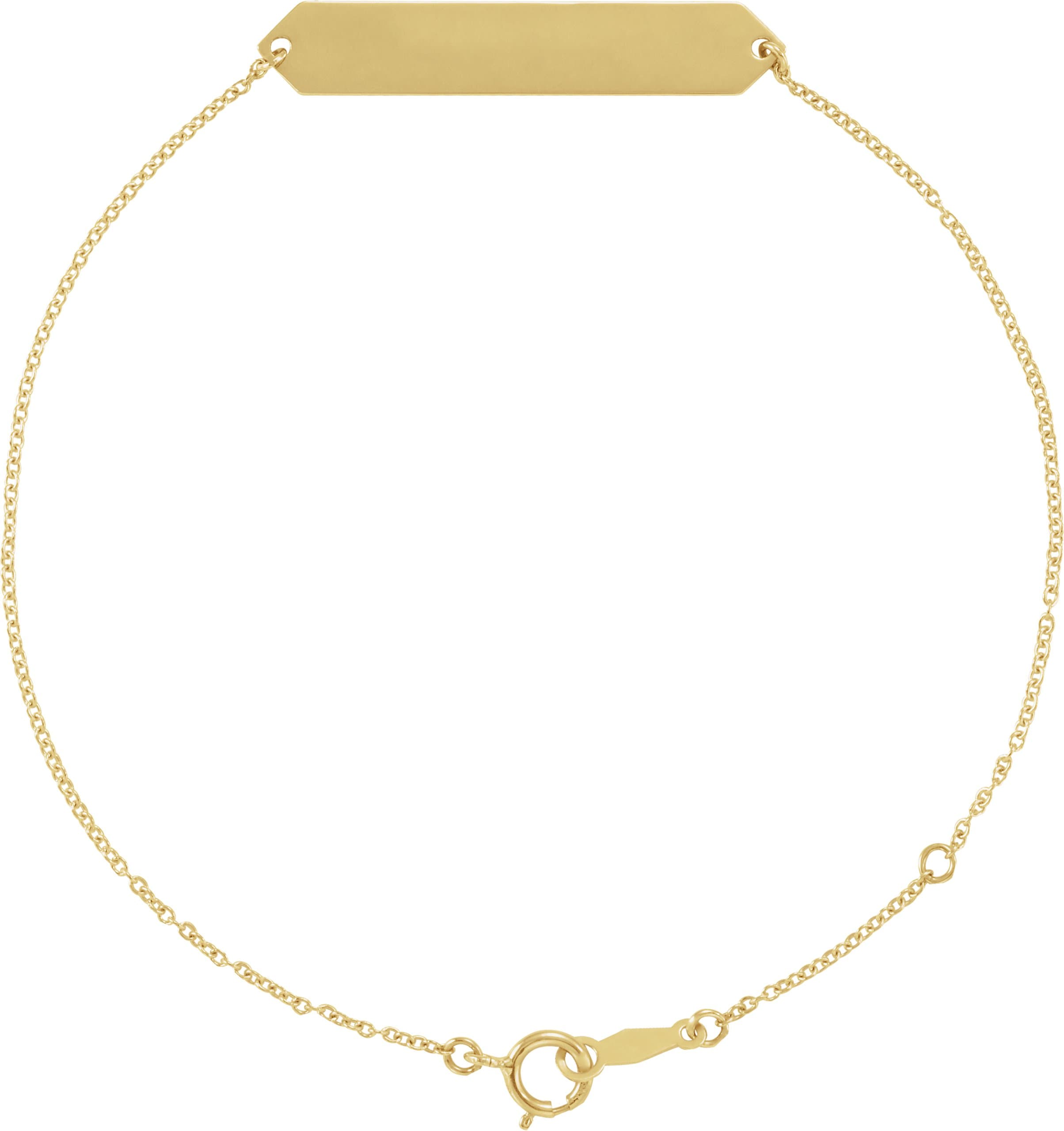14K Rose Geometric 7-8" Bracelet