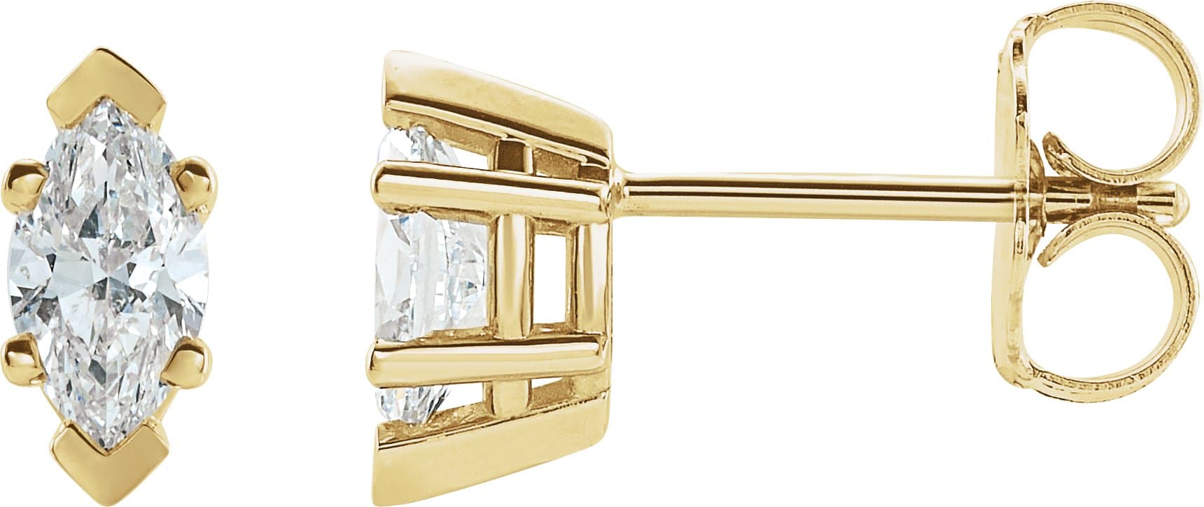 14K Rose 1/2 CTW Lab-Grown Diamond Earrings