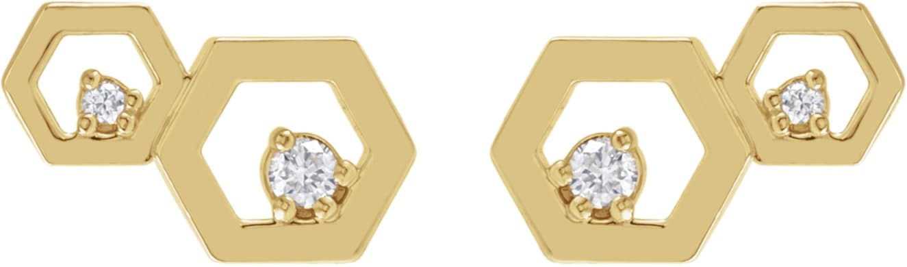 Honeycomb Earrings view 2