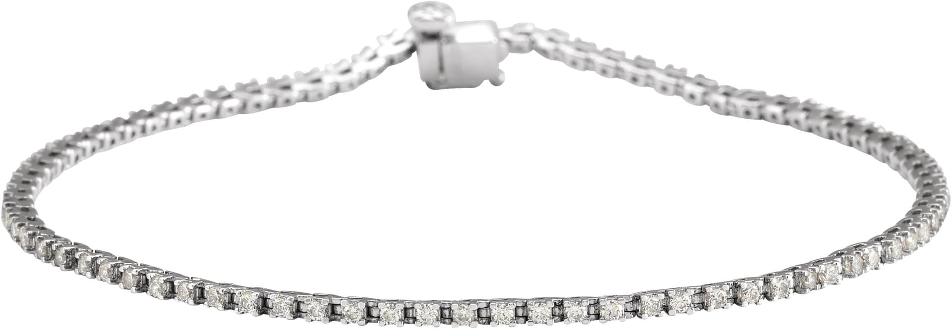 14K Rose 1 CTW Lab-Grown Diamond Line 7 1/4 Bracelet