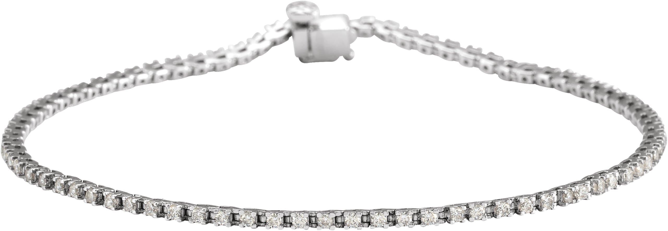 14K Rose 1 CTW Lab-Grown Diamond Line 7 1/4 Bracelet