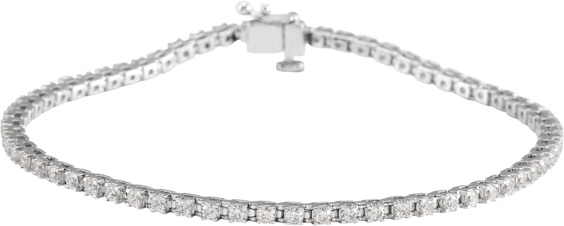 14K Yellow Gold 2 CTW Natural Diamond Line 7 1/4" Bracelet