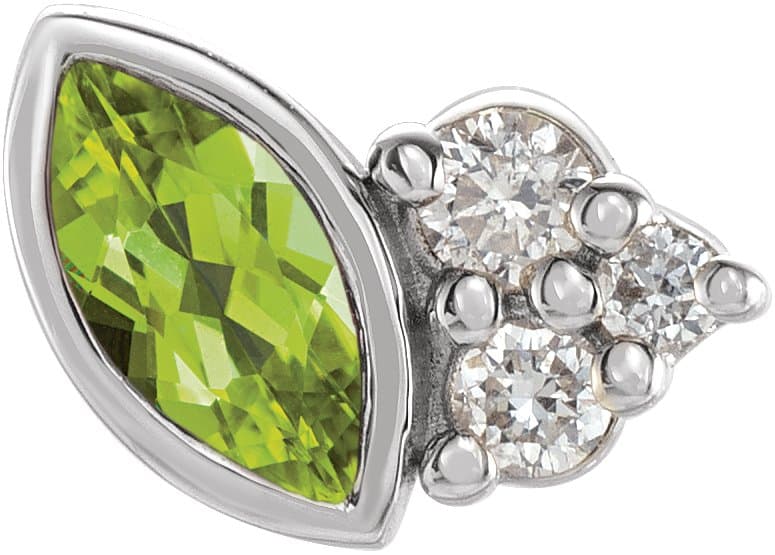 Accented Bezel-Set Earrings view 1