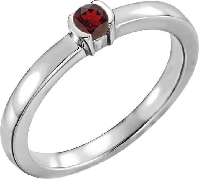 14K Rose 1/5 CTW Natural Diamond Family Stackable Ring